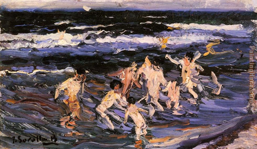 Ninos en el Mar painting - Joaquin Sorolla y Bastida Ninos en el Mar art painting